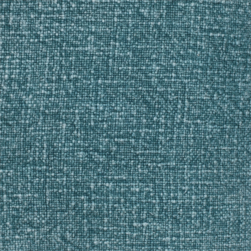 Pemberly Row Transitional Stone Washed Denim Blue Cotton Tasseled Pillow