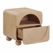 Pemberly Row Modern Transitional Moonrise Natural Ash Nightstand