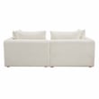 Pemberly Row Handmade Contemporary Cream Upholstered Loveseat