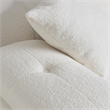 Pemberly Row Transitional Cream Vegan Shearling Modular Sofa