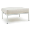 Pemberly Row Handmade Modern / Contemporary Cream Outdoor Ottoman