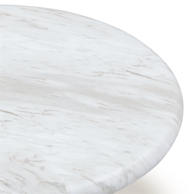 Pemberly Row Contemporary Nesting Indoor/Outdoor Marble Coffee Tables