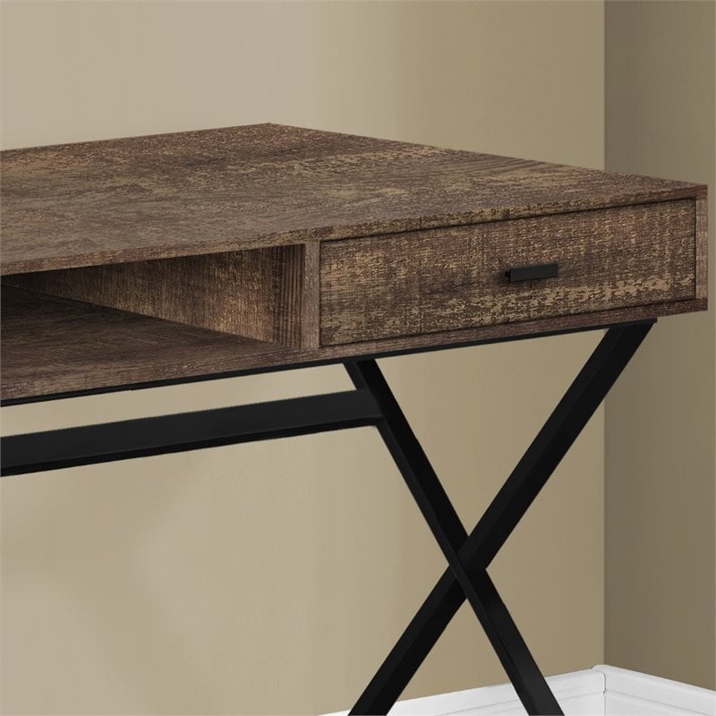 Pemberly Row Computer Desk Home Office Laptop Storage Drawers 48