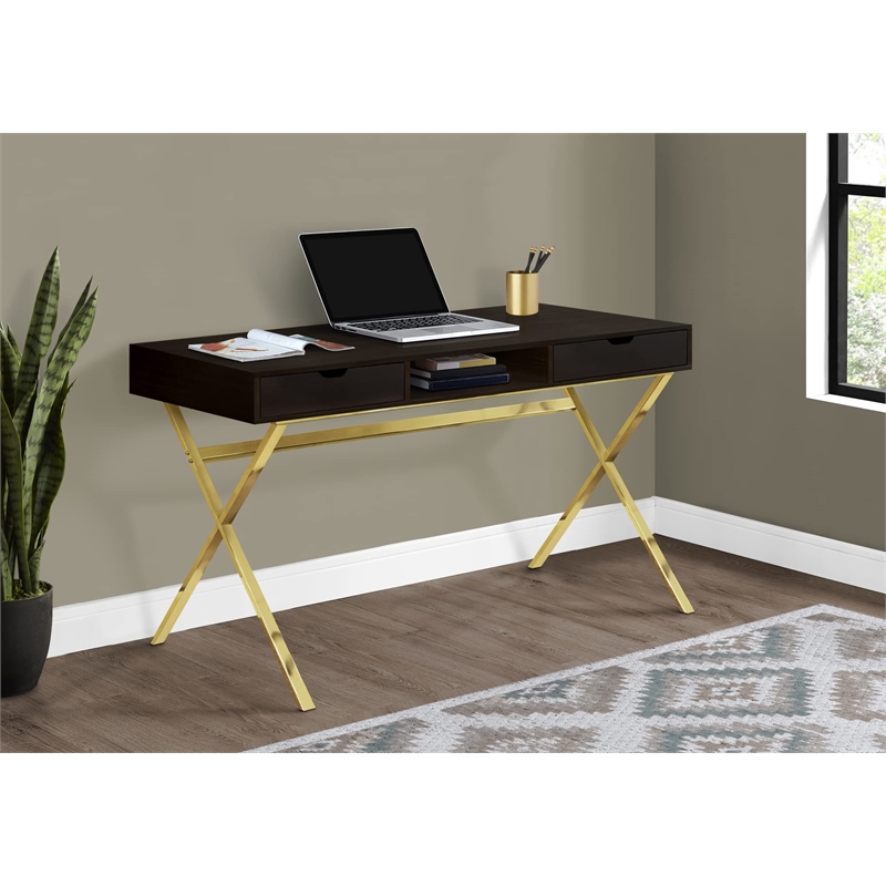 Pemberly Row Computer Desk Home Office Laptop Storage Drawers 48