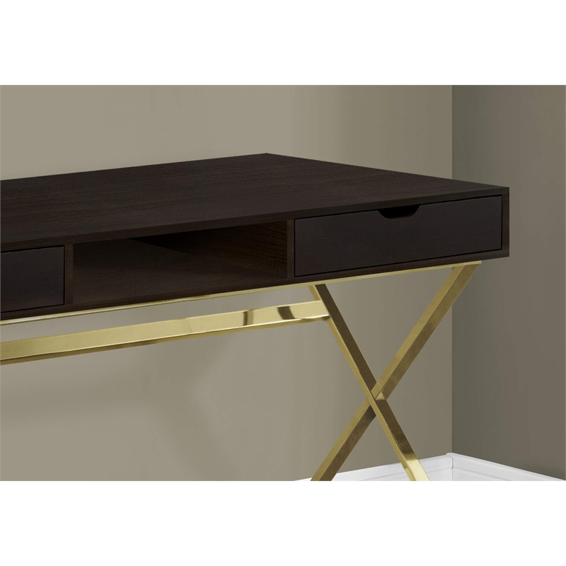 Pemberly Row Computer Desk Home Office Laptop Storage Drawers 48