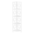 Pemberly Row Corner Bookshelf Etagere 4-Tier 62