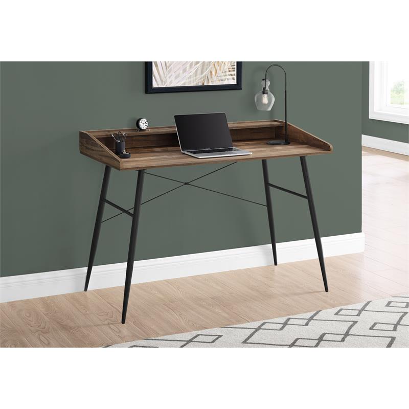 Pemberly Row Computer Desk Home Office Laptop Storage Shelves 48
