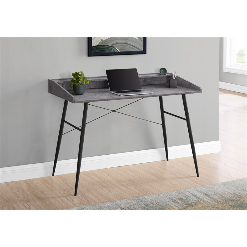 Pemberly Row Computer Desk Home Office Laptop Storage Shelves 48
