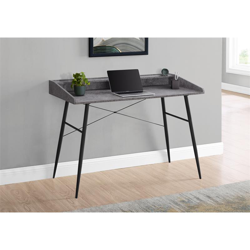 Pemberly Row Computer Desk Home Office Laptop Storage Shelves 48