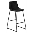 Pemberly Row Modern Faux Leather Office Chair in Black Metal Frame