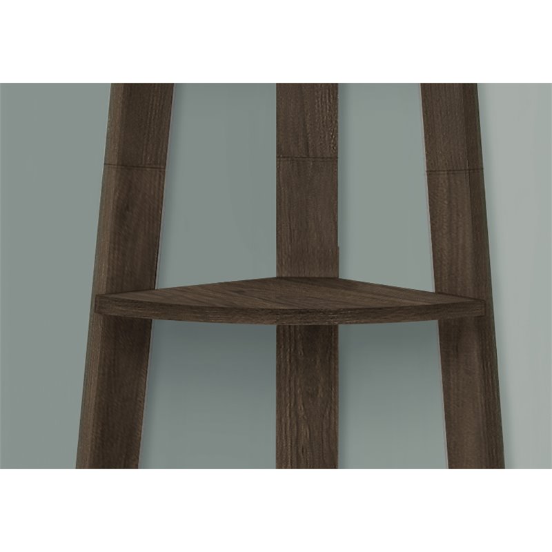 Pemberly Row Corner Bookshelf Etagere 5-Tier 72