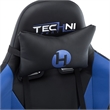 Pemberly Row Polyurethane and Steel Frame Office-PC Gaming Chair in Blue