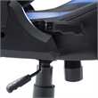 Pemberly Row Polyurethane and Steel Frame Office-PC Gaming Chair in Blue