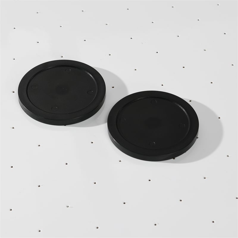 Pemberly Row Contemporary Wood Air Hockey Table in Black Finish