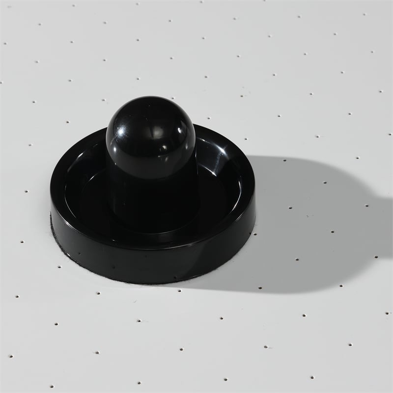 Pemberly Row Contemporary Wood Air Hockey Table in Black Finish