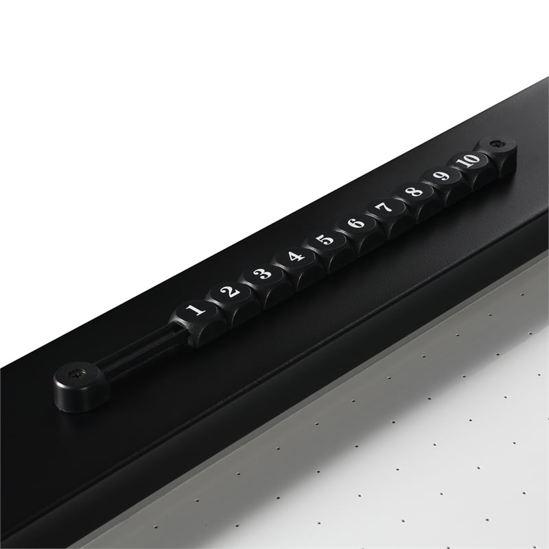 Pemberly Row Contemporary Wood Air Hockey Table in Black Finish