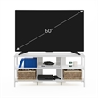Pemberly Row Modern Living TV Stand for TVs up to 60-inch in Solid White