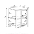 Pemberly Row Contemporary End Table in Solid White Finish (Set of 2)