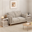 Pemberly Row Contemporary End Table in Solid White Finish (Set of 2)