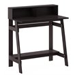 Pemberly Row Engineered Wood A-frame Computer Desk in Dark Walnut