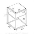 Pemberly Row Engineered Wood 2-Tier Stackable Shelf in Columbia Walnut