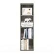 Pemberly Row Contemporary 4-Tier Open Shelf Bookcase in French Oak