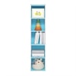 Pemberly Row Contemporary 5-Tier Open Shelf Bookcase in Light Blue/White