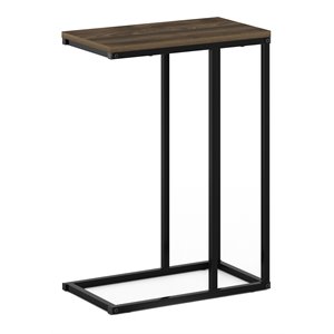 Pemberly Row Engineered Wood Living Sofa Side Table in Columbia Walnut