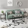 Pemberly Row Engineered Wood Living Room Table Set in French Oak Gray