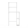 Pemberly Row Turn-N-Tube Toilet Space Saver with 5 Shelves in White