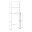 Pemberly Row Turn-N-Tube Toilet Space Saver with 5 Shelves in White