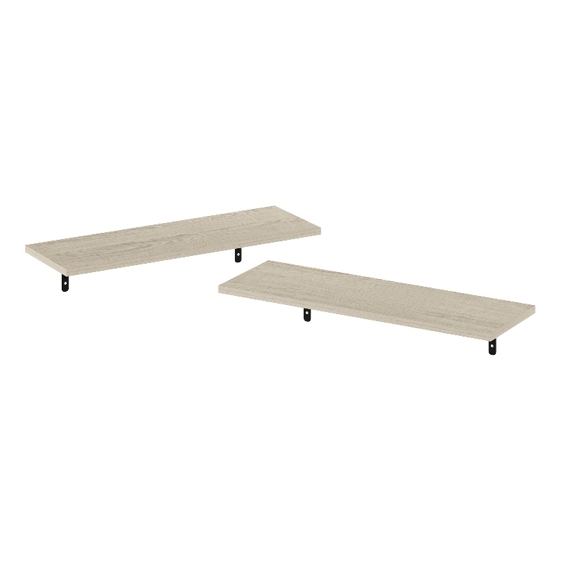 Pemberly Row 23-Inch Wall Mounted Floating Display Shelves in Set of 2
