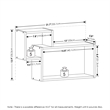 Pemberly Row Interweave Wall Mount Floating Decorative Shelf in Set of Espresso