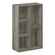 Pemberly Row 5-Cube No Tool Assembly Open Shelf in French Oak