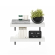 Pemberly Row 22-Inch Wall Mounted Floating Display Shelves in White Set of 2