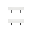 Pemberly Row 15-Inch Wall Mounted Floating Display Shelves in White Set of 2