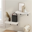 Pemberly Row 15-Inch Wall Mounted Floating Display Shelves in White Set of 2