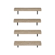 Pemberly Row 22-Inch Wall Mounted Floating Display Shelves in Natural Set of 4