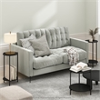 Pemberly Row 2-Tier End Table with Sturdy Metal Legs in Americano Set of 2