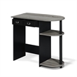 Pemberly Row Wood Laptop/Notebook/Computer Desk in Oak Gray/Black