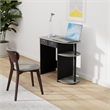 Pemberly Row Wood Laptop/Notebook/Computer Desk in Oak Gray/Black