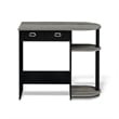 Pemberly Row Wood Laptop/Notebook/Computer Desk in Oak Gray/Black