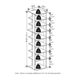 Pemberly Row 9-Tier Vertical Free Standing Shoe Tower in Shoe Rack Espresso