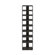 Pemberly Row 9-Tier Vertical Free Standing Shoe Tower in Shoe Rack Espresso