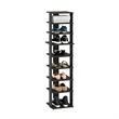 Pemberly Row 9-Tier Vertical Free Standing Shoe Tower in Shoe Rack Espresso