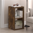 Pemberly Row Open Back Decorative Cube Storage Organizer in 2-Cube Amber Pine