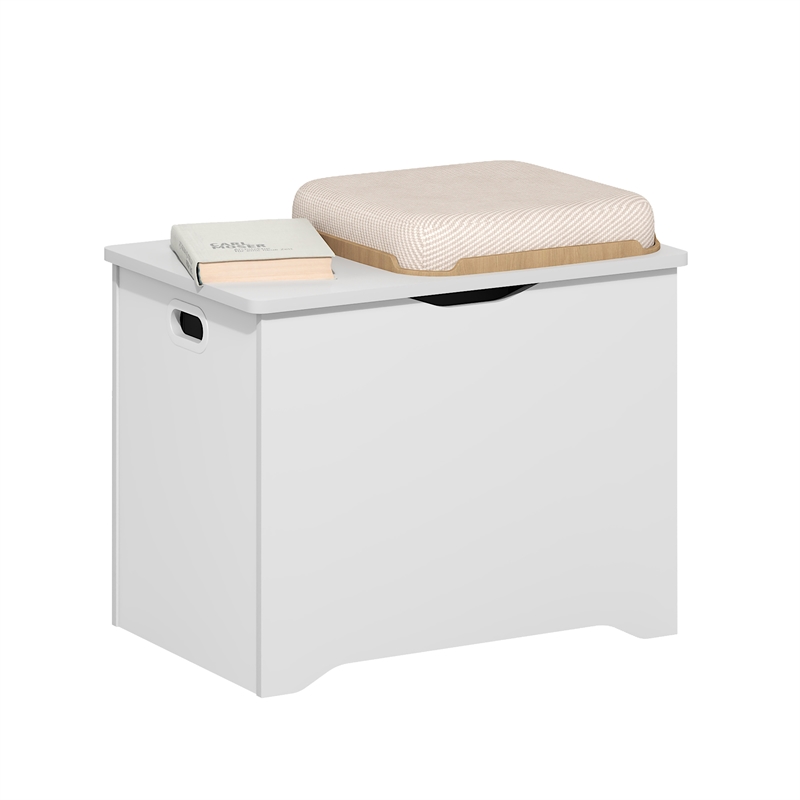 Pemberly Row Toy Box in Storage Chest for Entryway in Living Room in White