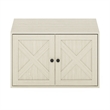 Pemberly Row Farmhouse Cat Litter Box Enclosure in White Wash