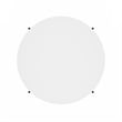 Pemberly Row 2-Tier Modern Round Coffee Table Table with Sturdy White/Black