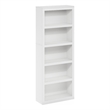 Pemberly Row Contemporary 5-Tier Open Shelf Bookcase in White